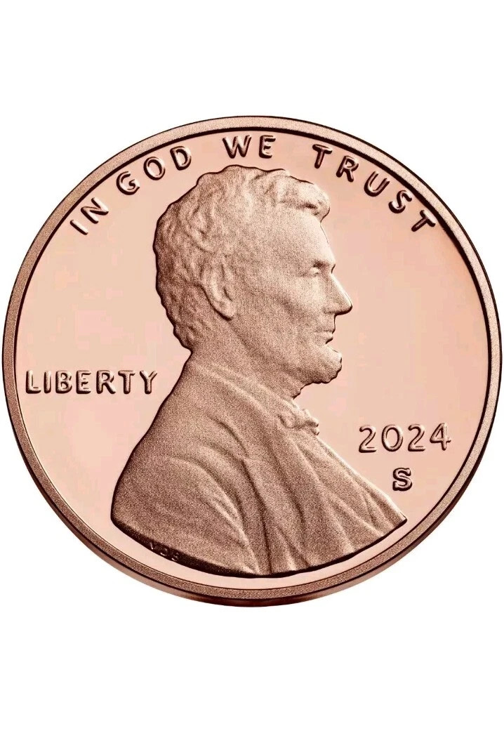 2024-S  **PROOF**  LINCOLN CENT - NICE COIN - L@@K AT PICTURES!!!!!     #6144