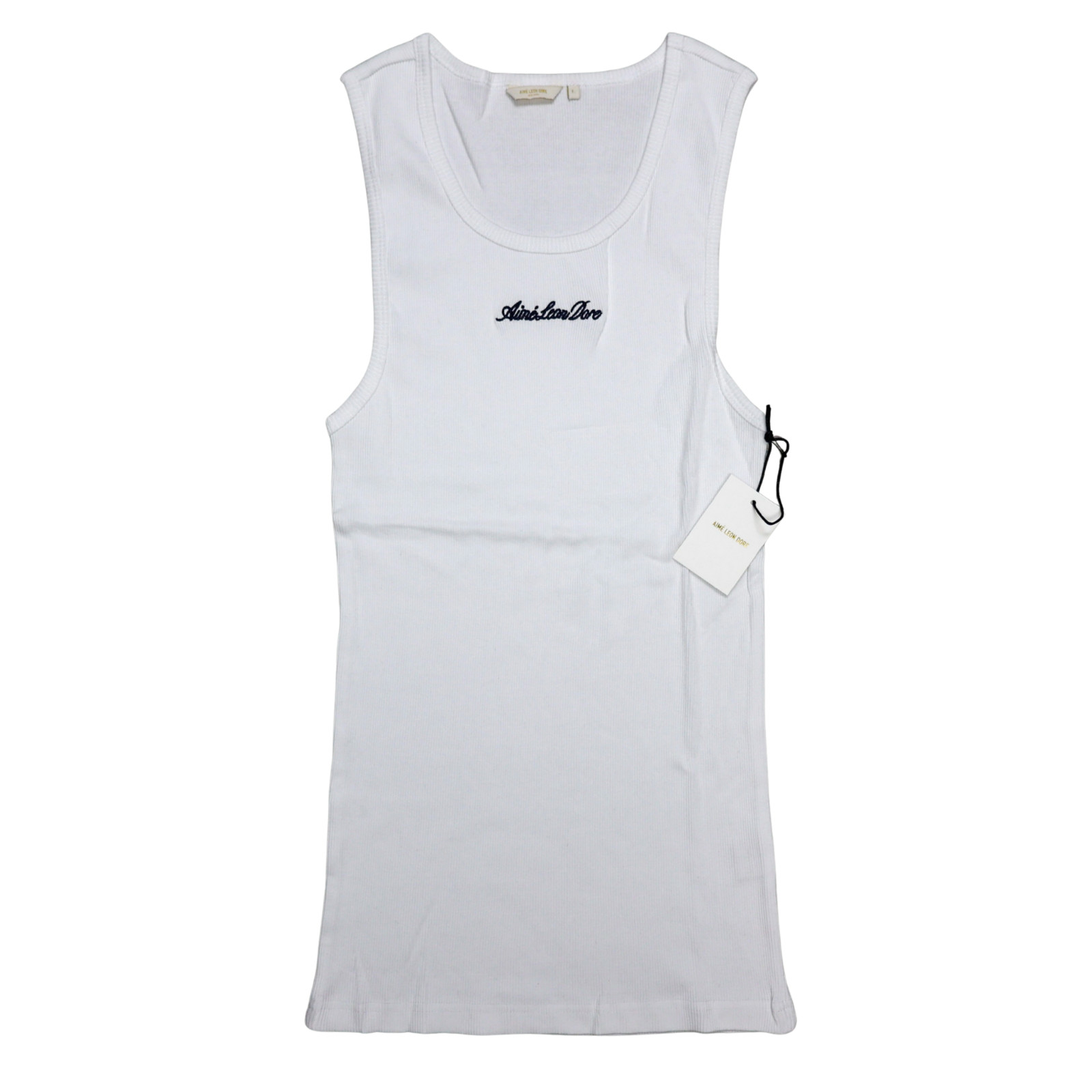 Aime Leon Dore Embroidered Logo Tank Top White