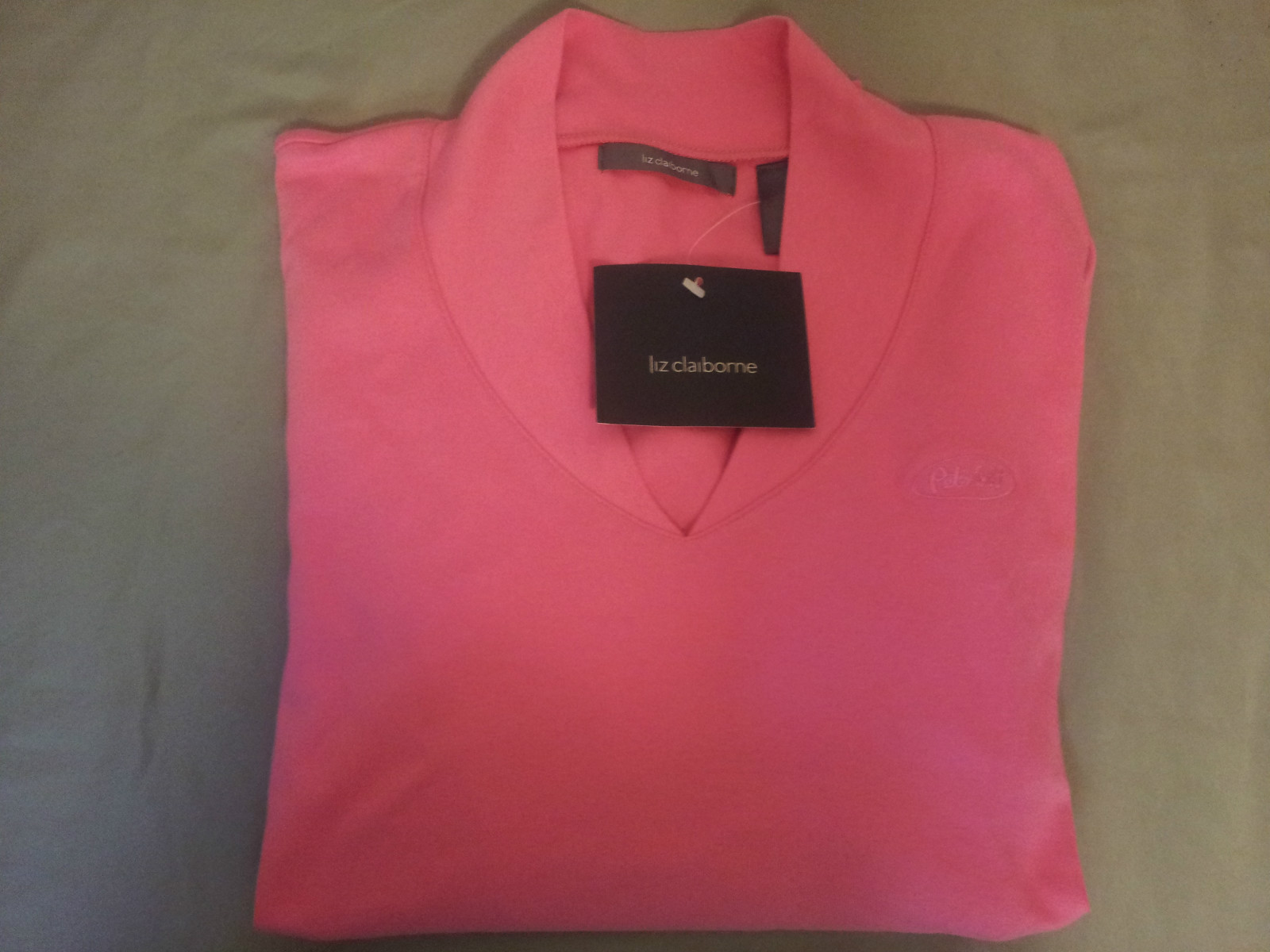 peterbilt truckers ladies new long sleeve semi-cropped shirt by Liz Claiborne.