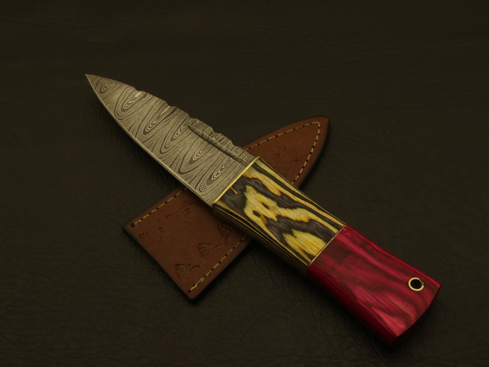 8 inches Celtic Scottish Dirk SGIAN DUBH DAGGER Bone Handle Knife.