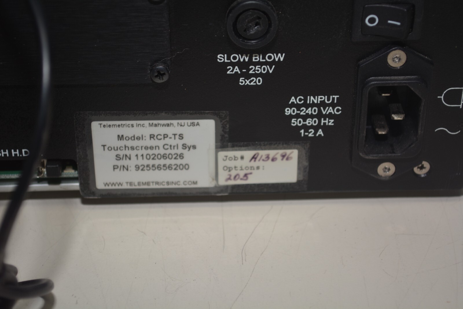 Telemetrics RCP Remote Control Panel #W2926