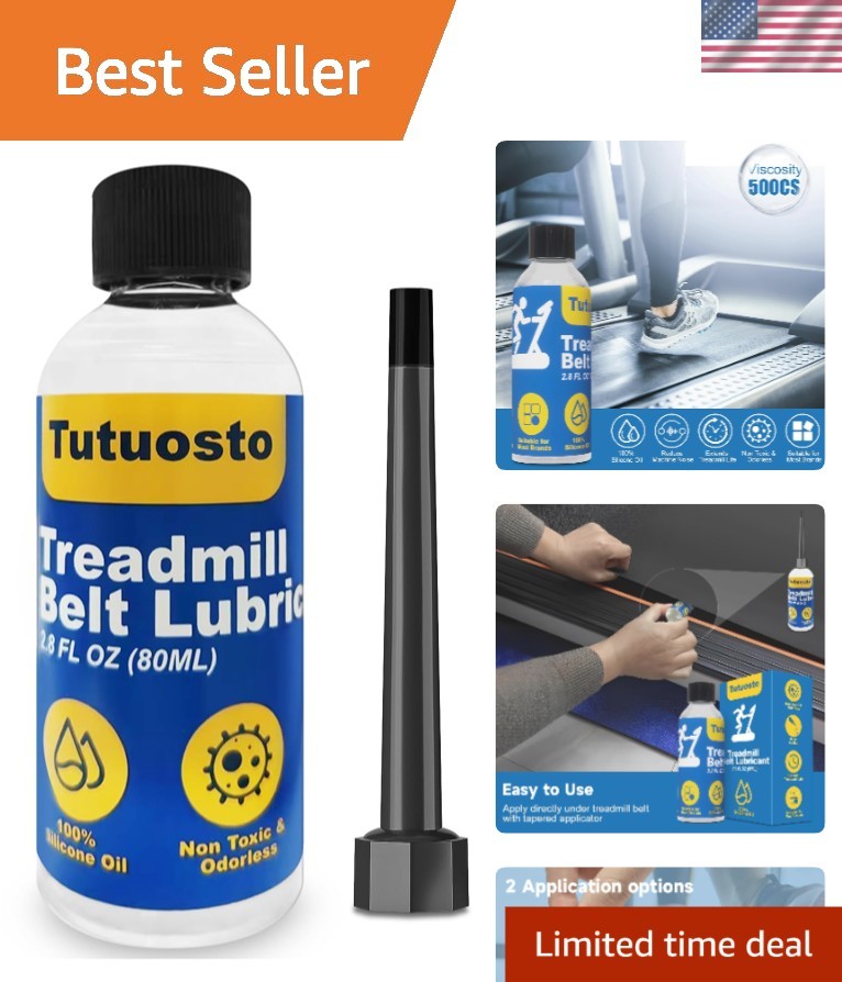Easy-to-Apply Silicone Treadmill Lubricant - Perfect for All Fitness Machines!