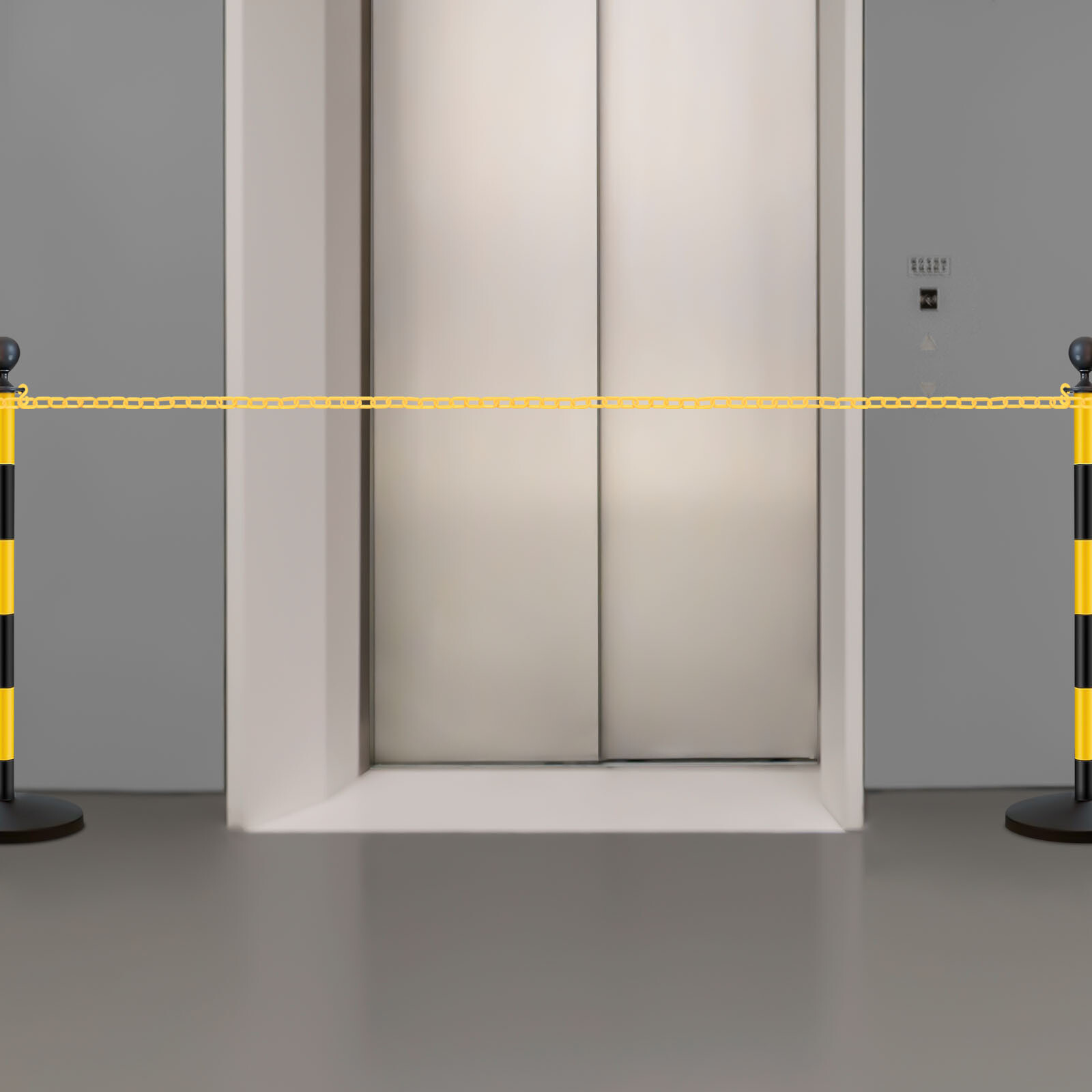 200FT Connected Safety Chain Link Plastic Barrier Chain Crowd Control Barrier