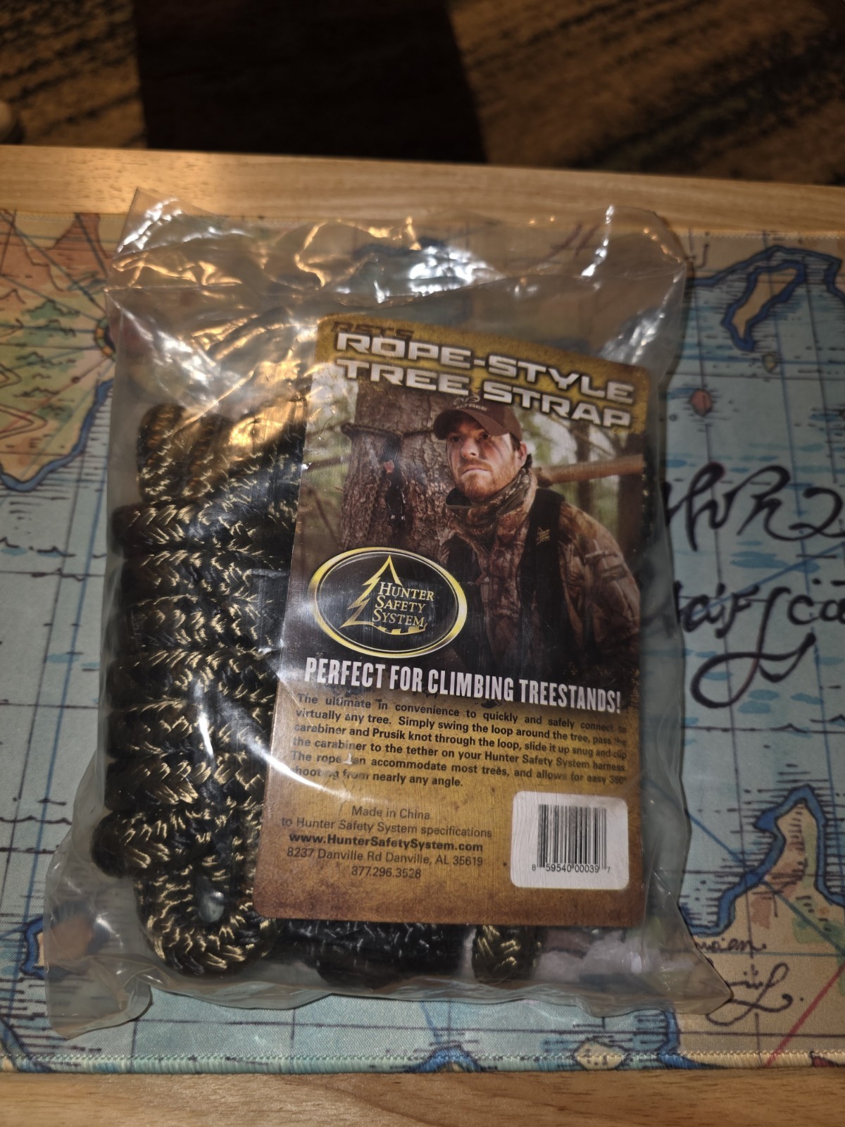 Hunter Safety System Rope Style Treestrap with Carabiner 1 Pack RSTS 00039