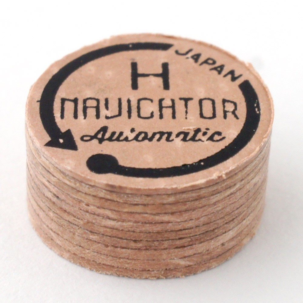 Navigator Automatic Brown 10 Layer Pigskin Leather Pool Cue Stick Tip - Hard