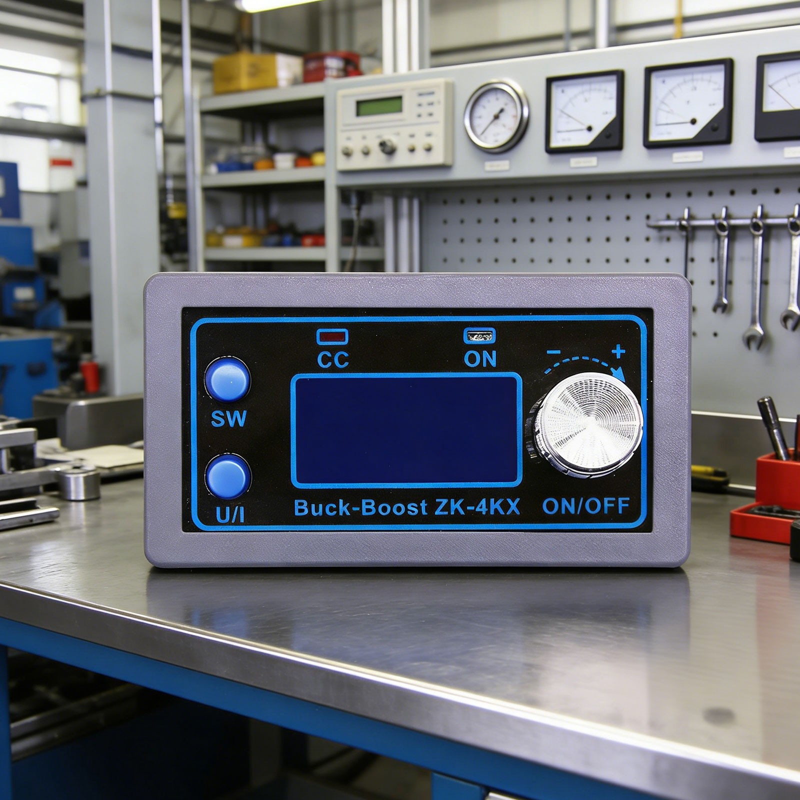 DC Adjustable Step-Up Down Buck Boost Power Supply Voltage Regulator LCD Module