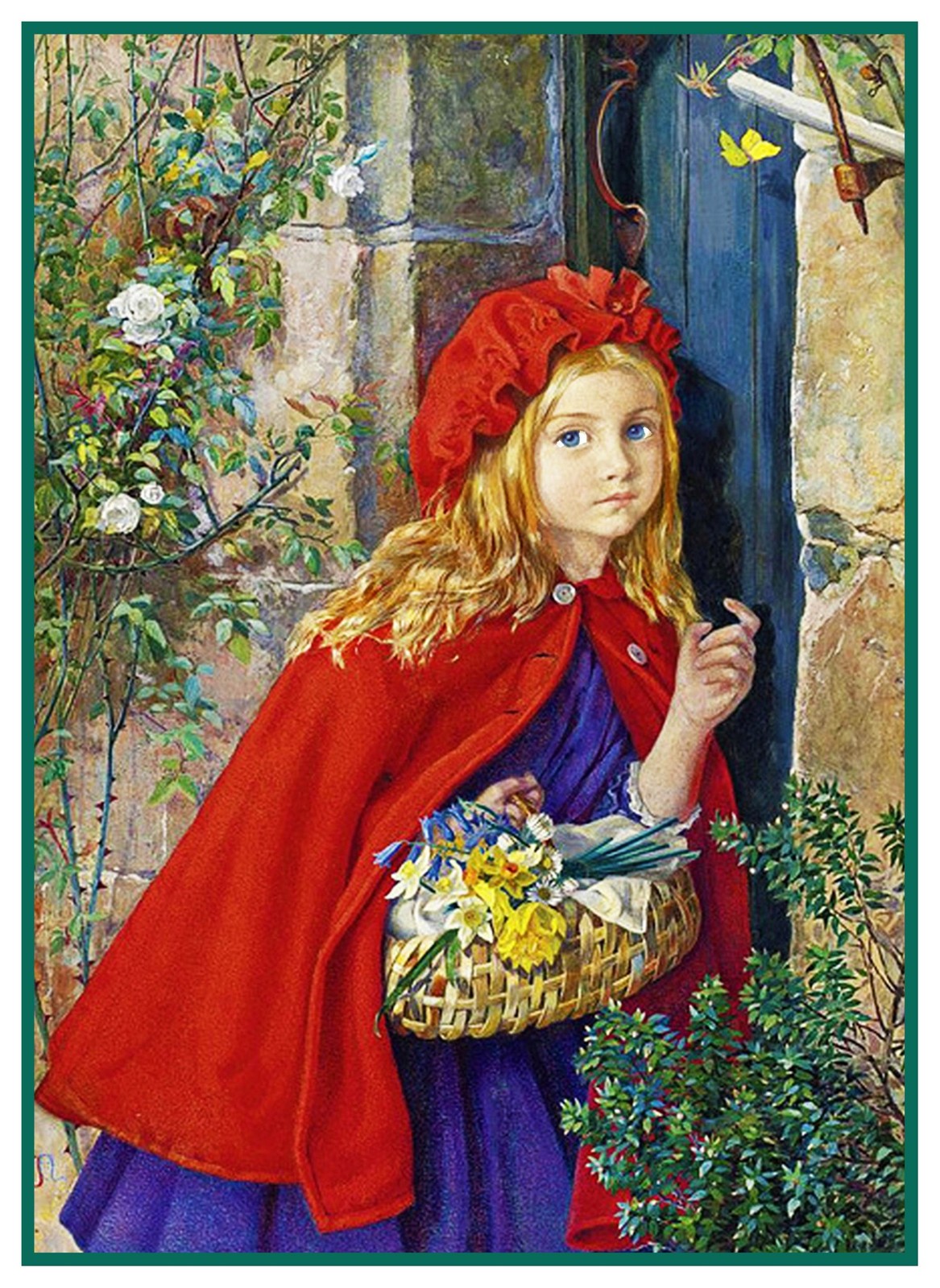 Isabel Oakley Naftel Little Red Riding Hood Counted Cross Stitch Chart Pattern