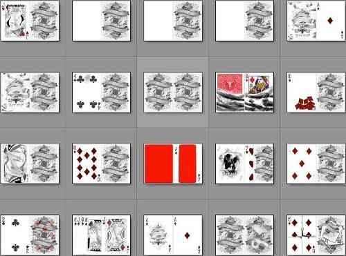 ARCANE WHITE GAFF ACESPADE DECK PLAYING CARDS BY ELLUSIONIST MAGIC TRICKS