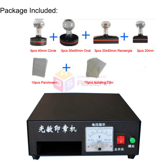220V Self Inking Flash Stamp Seal Maker Photosensitive Seal Stamping Machine
