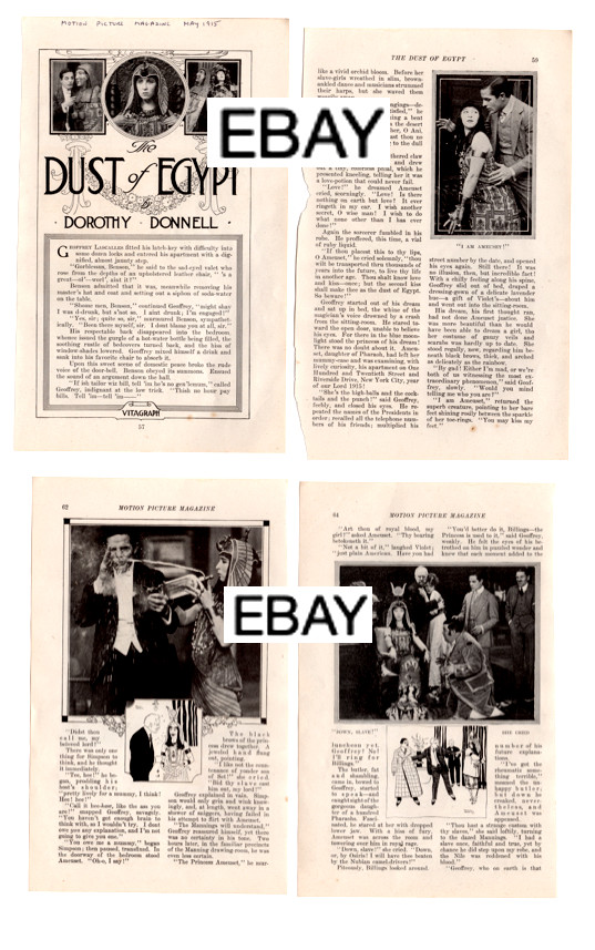 SALE: ORIGINAL SILENT MOVIE CLIPPINGS - 8 RARE FANTASY THEMED YOU NEVER HEARD OF