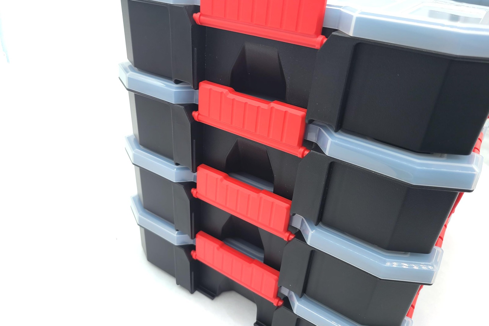 Taytools 14 Compartment Medium Parts Organizer Box - Dual Latch Portable Tool...