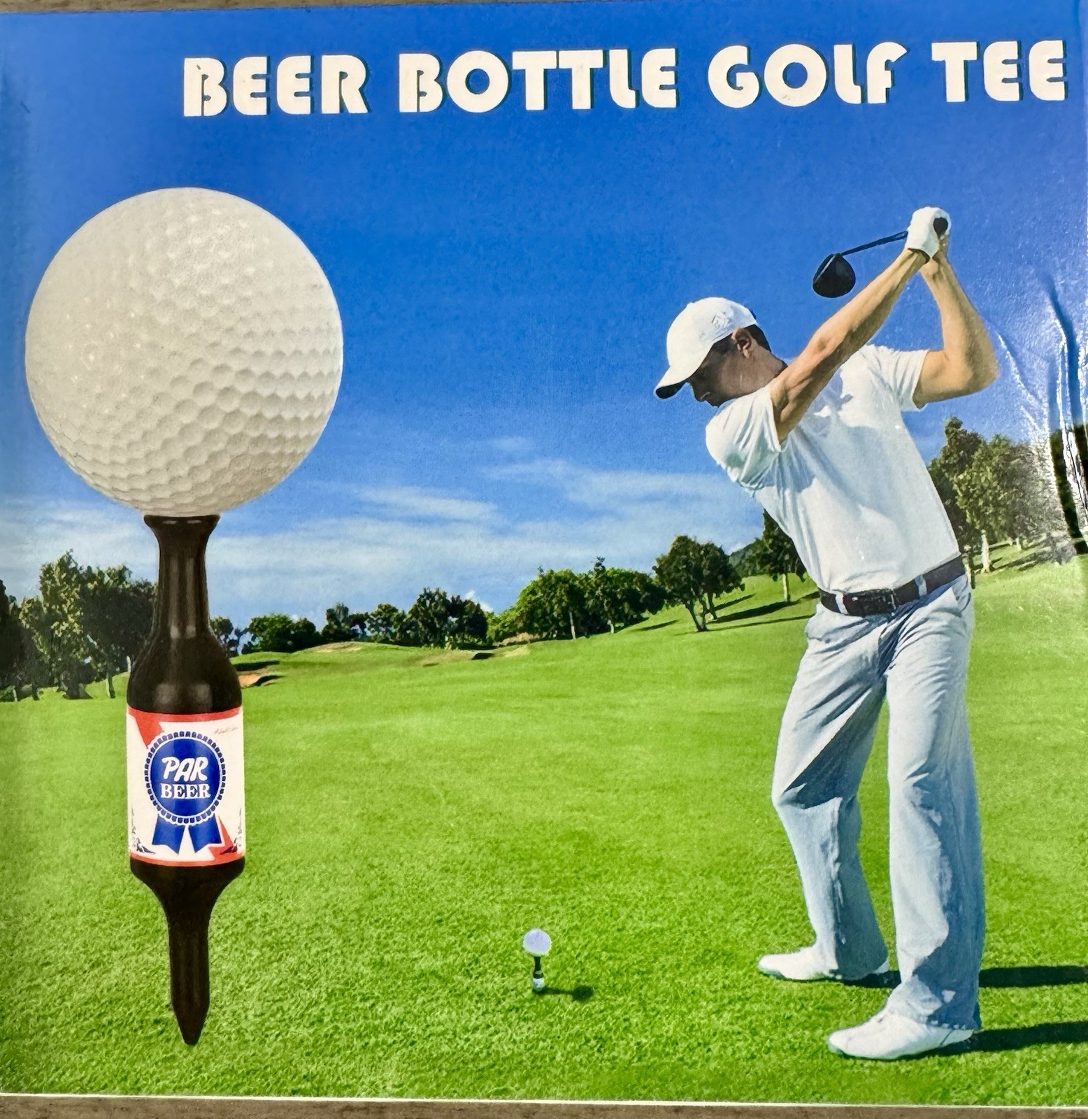 Novelty Beer Bottle Golf Tee Set Plastic Multicolor Golf Tees 6 pack