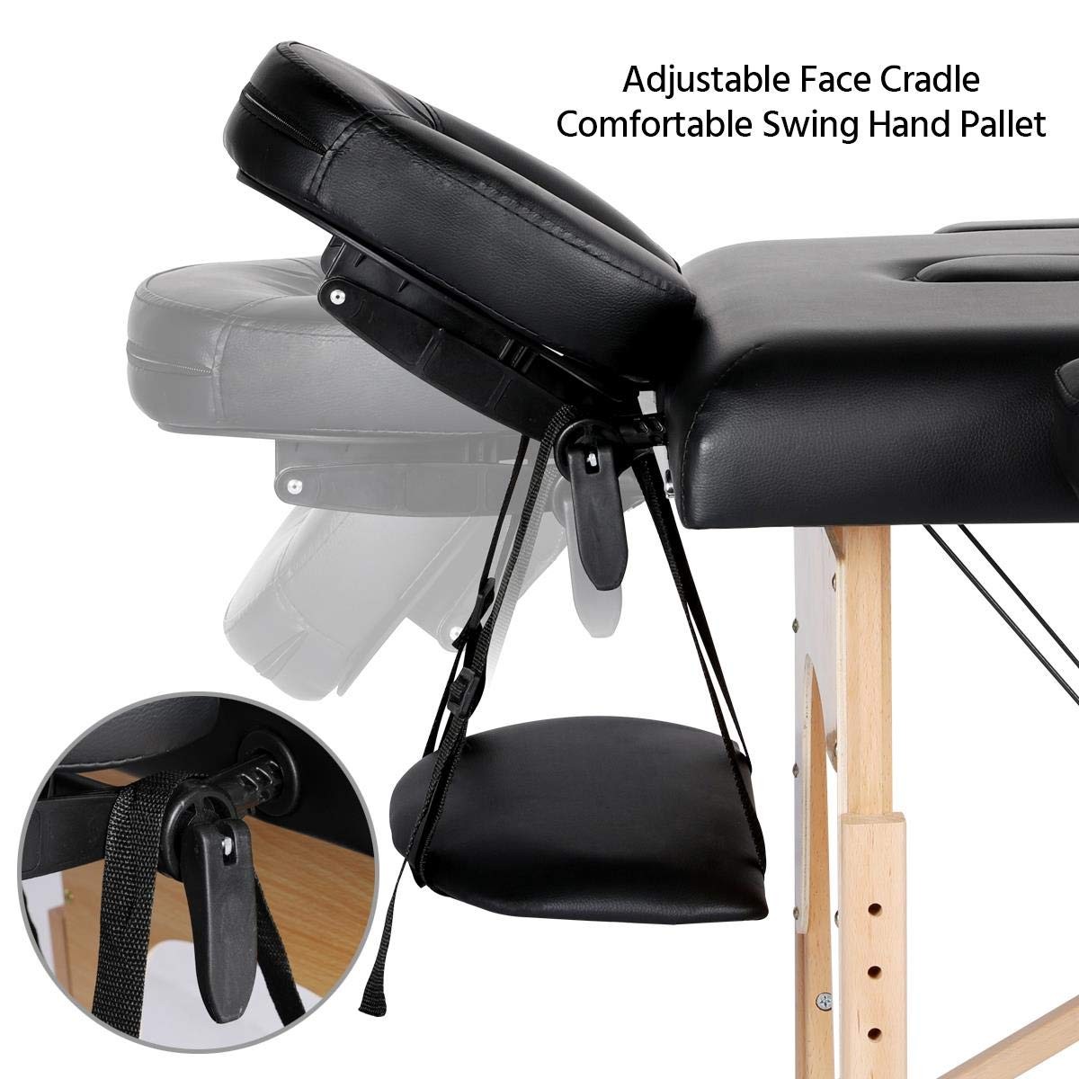 Portable Massage Table Massage Bed Spa Bed Therapy Table Collapsable Table