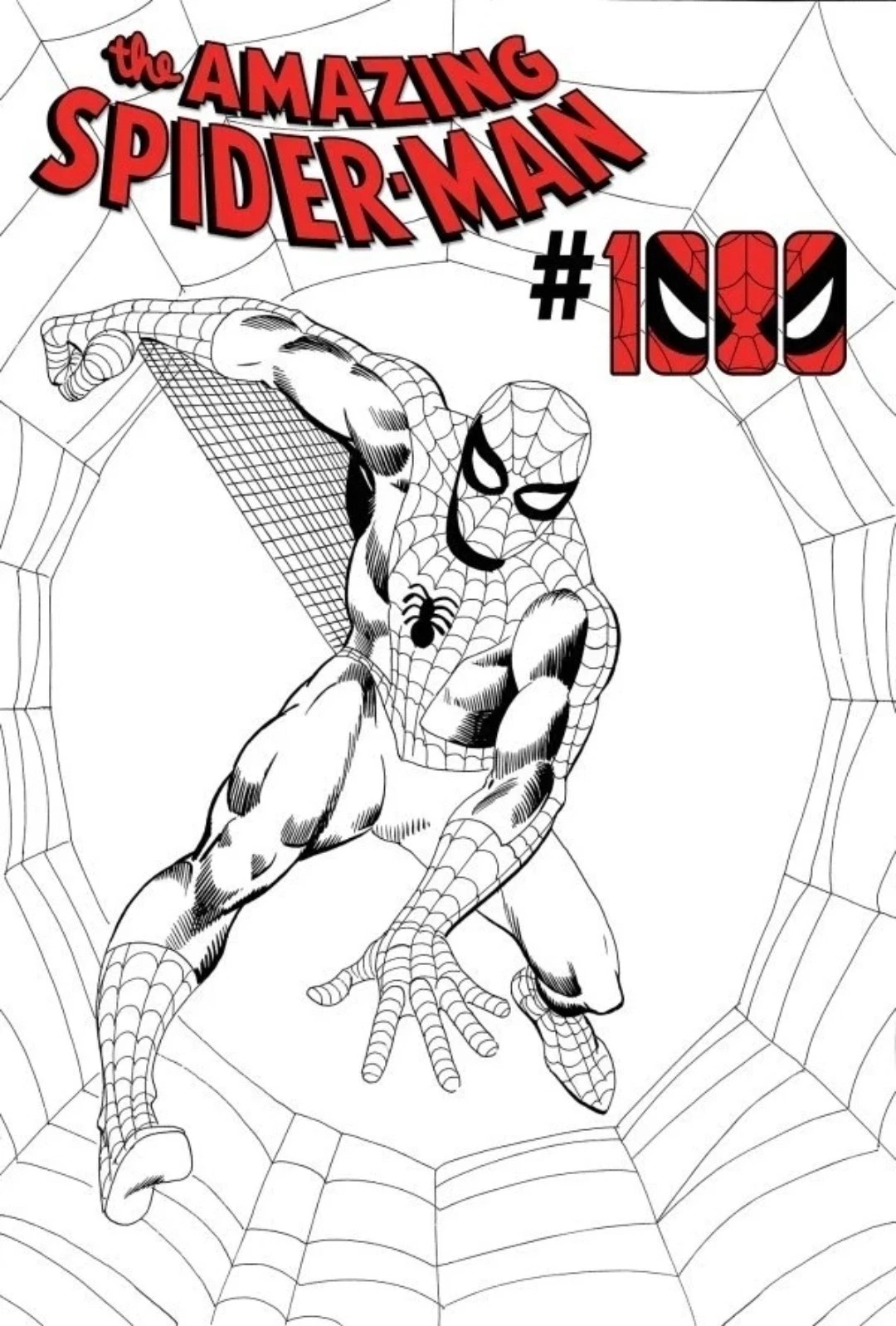 Amazing Spider-Man #1000 - 1:50 Ratio Steve Ditko B&W Variant PRE-ORDER- 9/16/26
