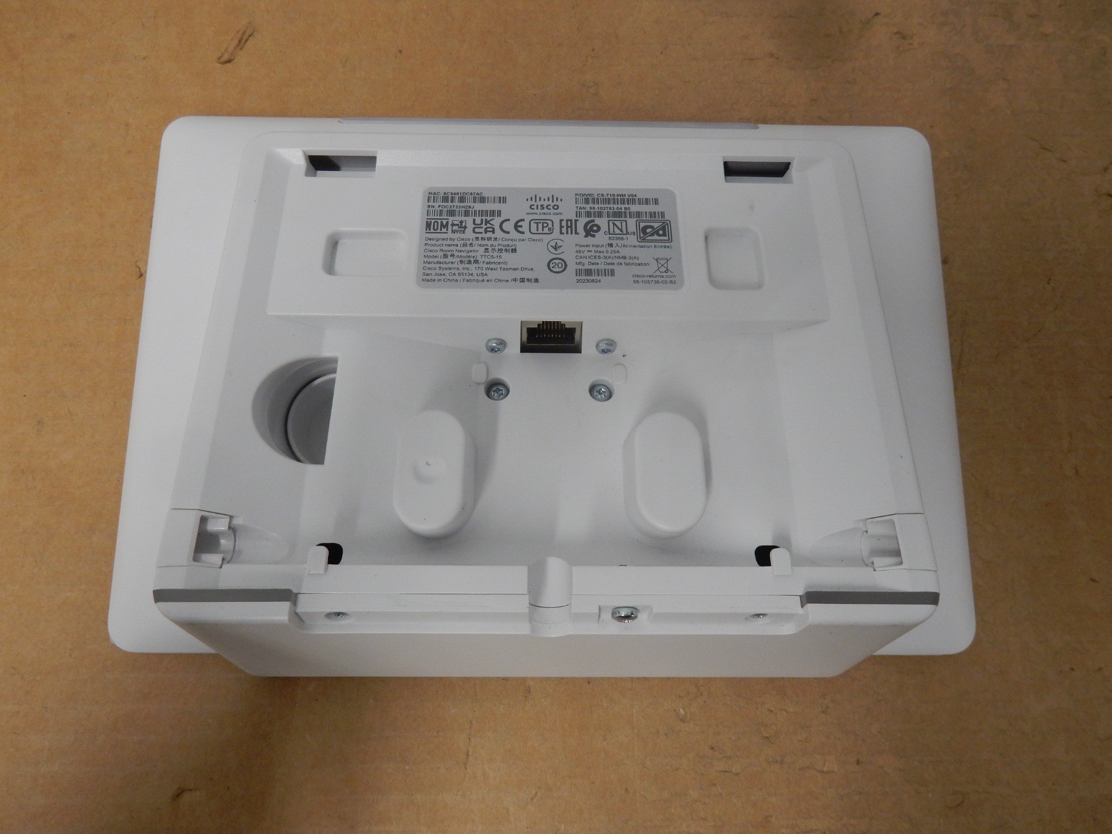 CISCO CS-T10-WM Webex Room Navigator Wall Mount Touch Panel - Unit Only