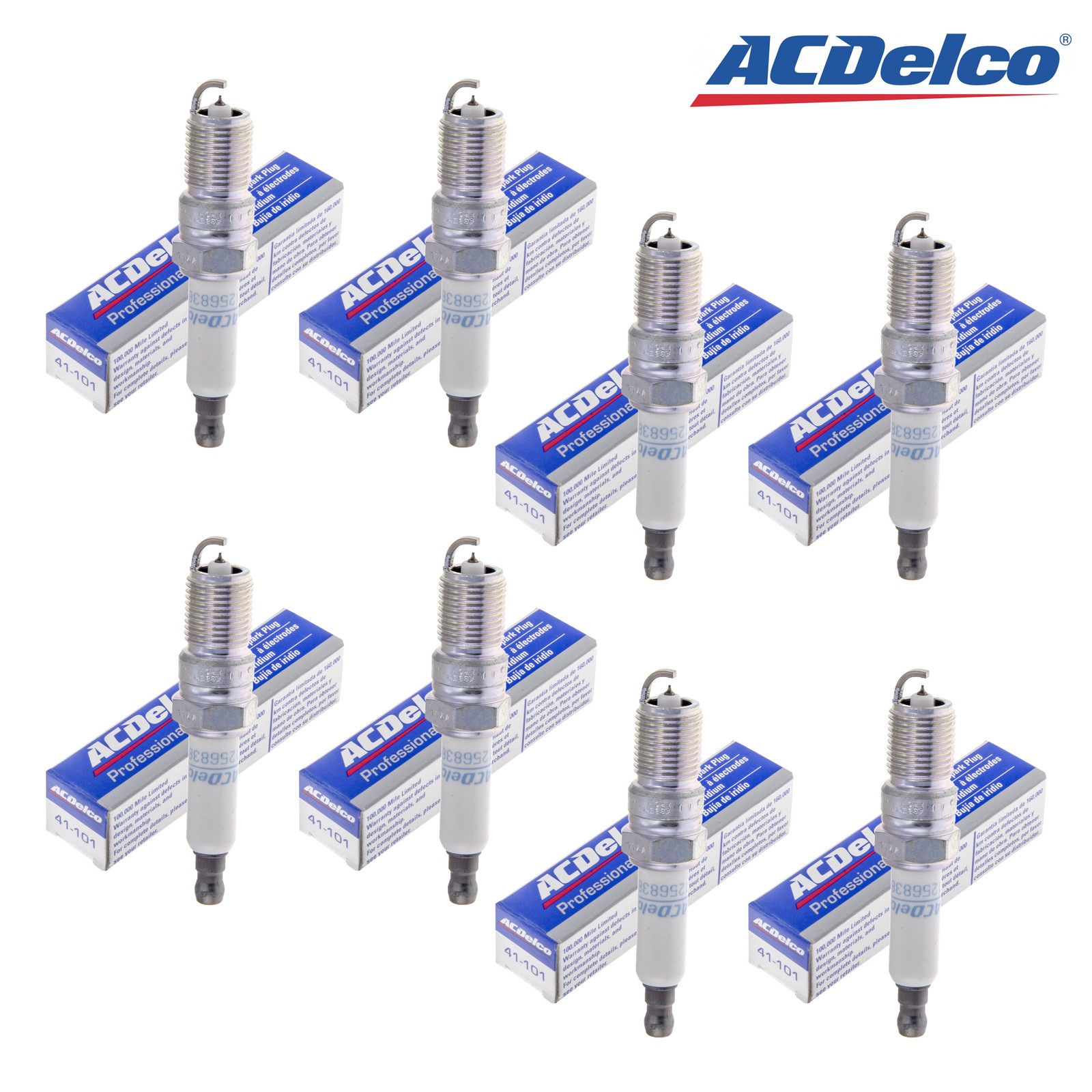 Set Of 8 AcDelco Spark Plug - Double Platinum 41-962 For Chevrolet Buick 99-10
