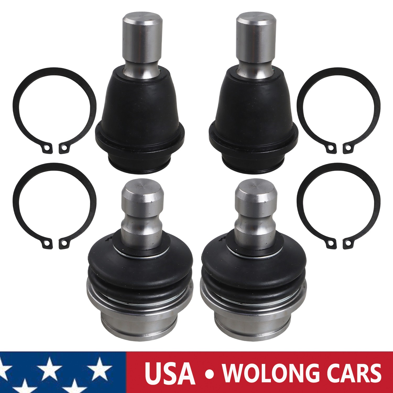 Rear Upper Lower Control Arm Ball Joints Kit for Nissan Pathfinder 2005 - 2014