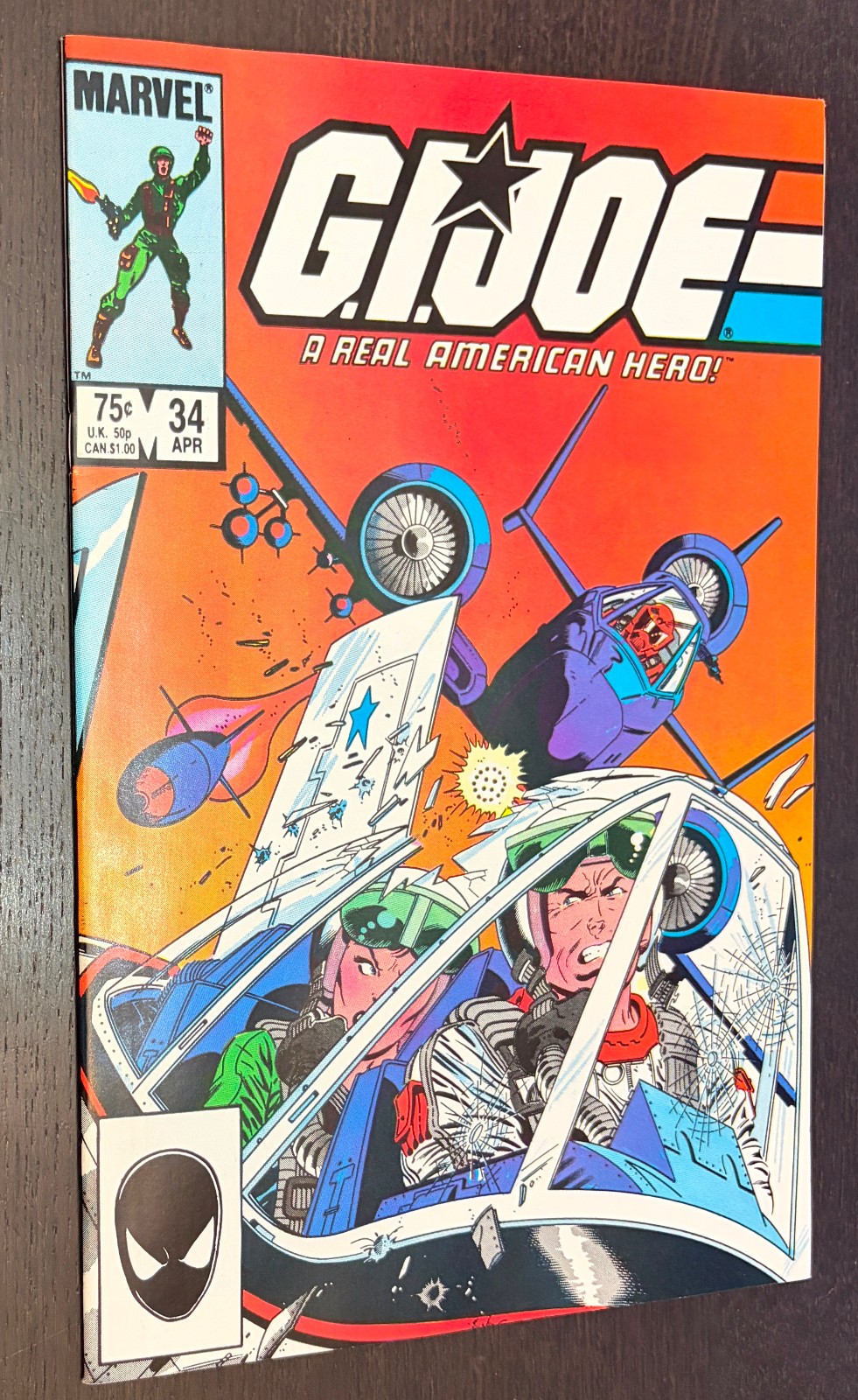 G.I. JOE A Real American Hero #34 (Marvel Comics 1985) -- NM-