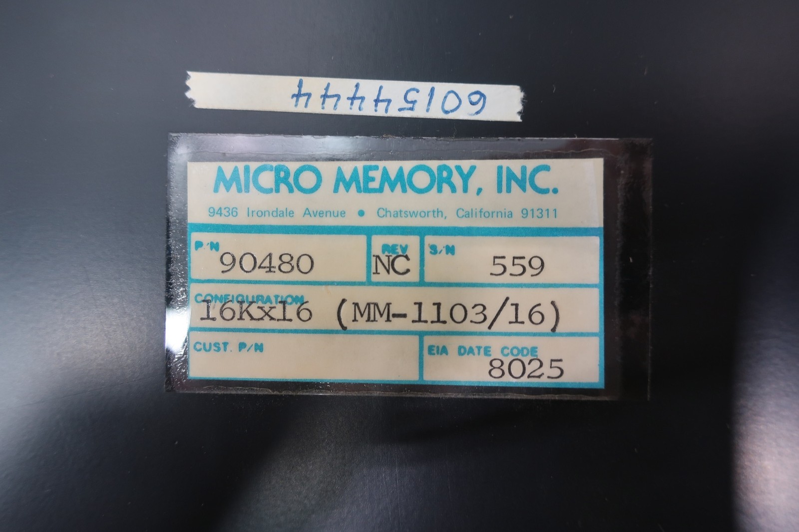 Micro Memory 90480 Memory Module