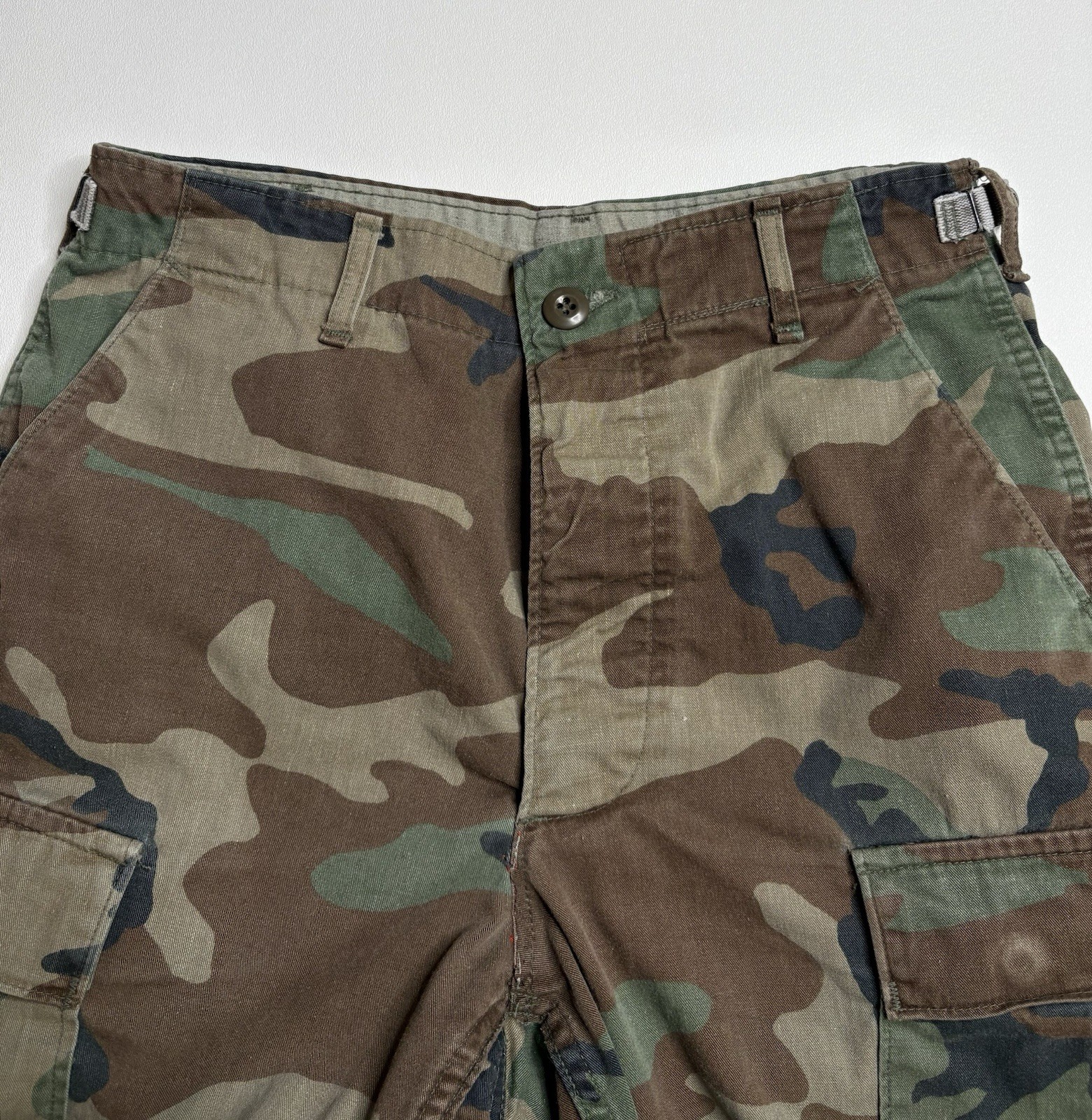 Woodland Camouflage Pattern Combat Trousers Size Small Long