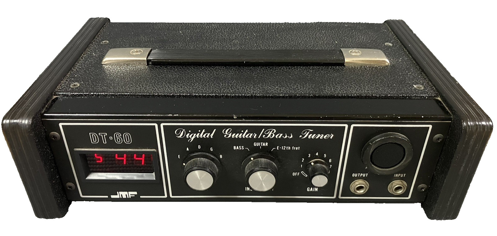 Vintage 1970s-80s JMF DT-60 Digital Guitar/ Bass Tuner RARE NICE (Power Tested)