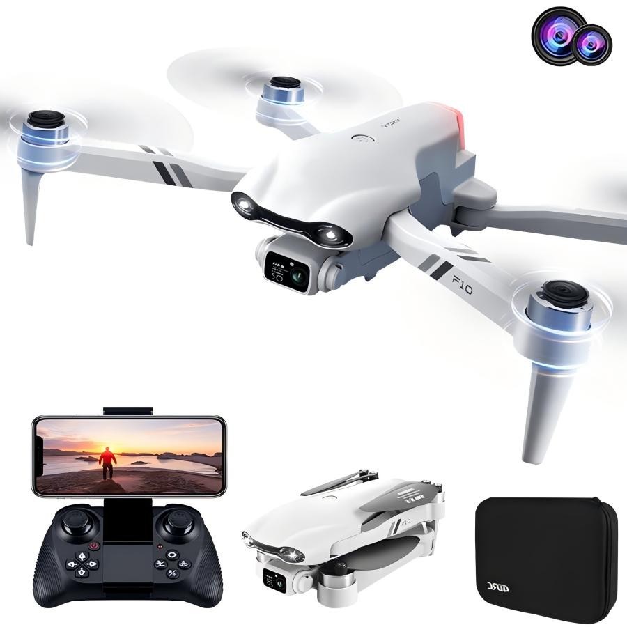 F10 Drones HD Camera 4K Dual RC Drone WIFI FPV Foldable Quadcopter 2 Battery