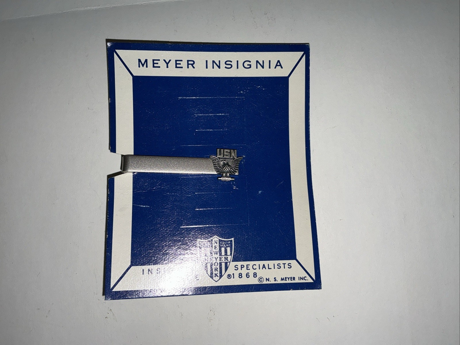 US Navy Enlisted Tie Clasp ~ Clip / Bar ~ NEW ~ NS Meyer USA carded