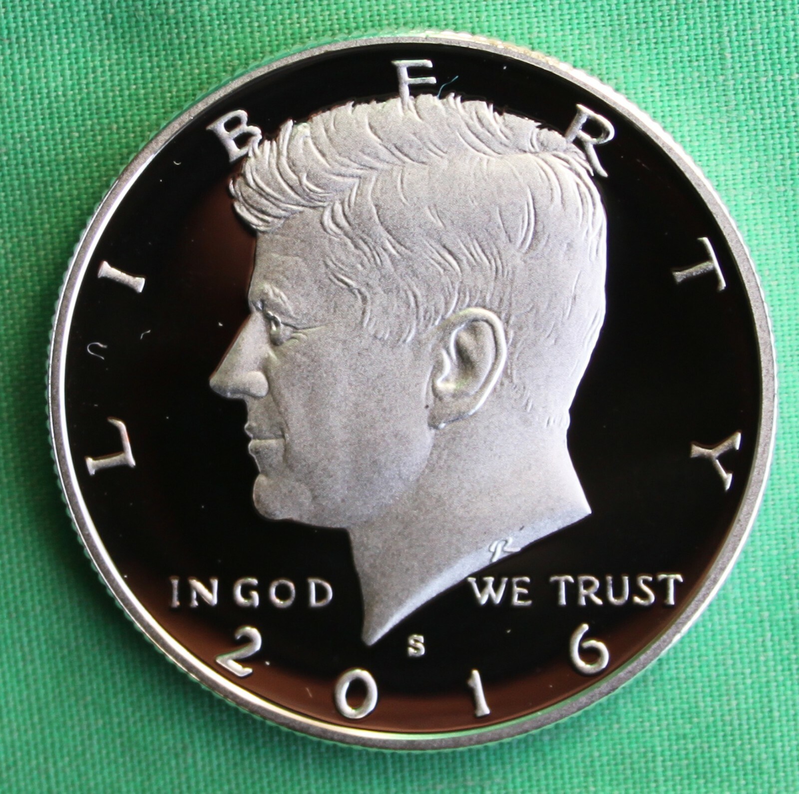2016 S Proof SILVER Kennedy Half Dollar Coin 50 Cent JFK from US Mint Proof Set
