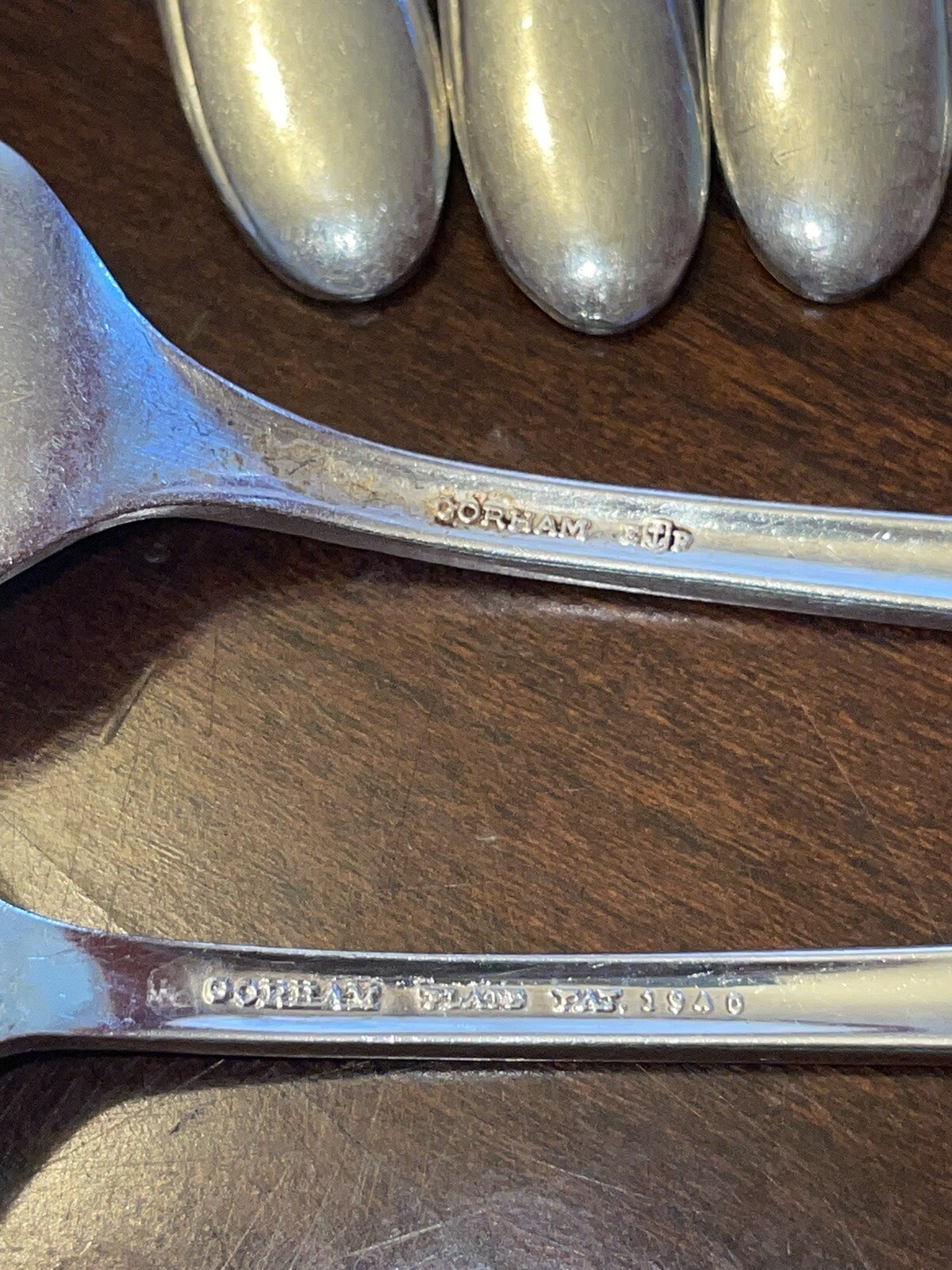 7 Gorham Invitation Silverplate Flatware Salad Forks 6-1/2”