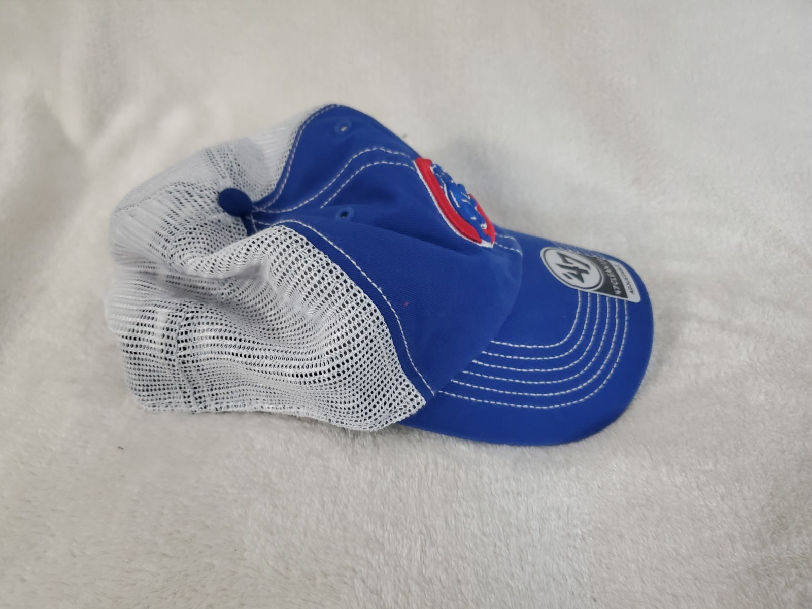 MLB CHICAGO CUBS '47 TRAWLER MESH CLEAN UP SNAPBACK MENS HAT BLUE WHITE NEW