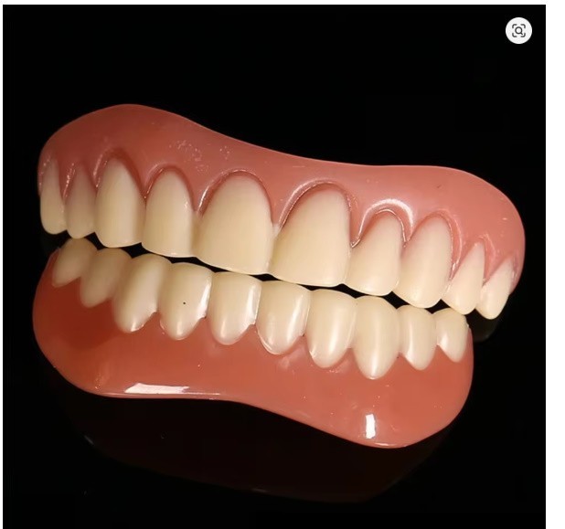 Soft Silicone Denture Kit Upper & Lower Teeth Dental Care Set