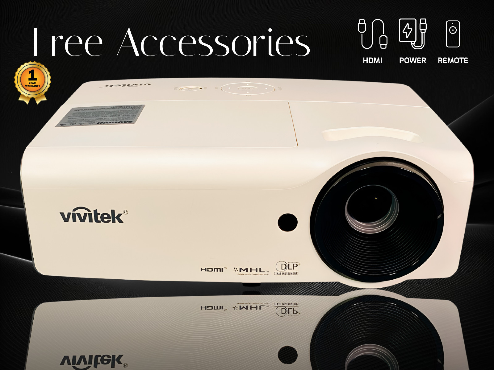 3D DLP Projector 4K for Virtual Reality Gaming 3000 Lumens + 1 Year Warranty 🔥