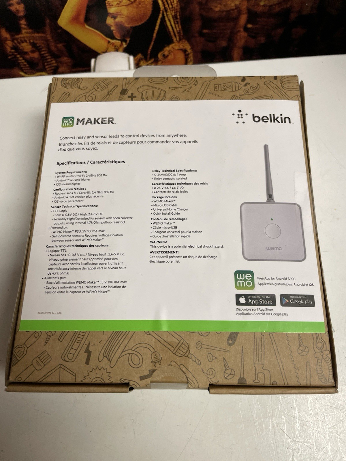 BELKIN WEMO MAKER - SMART WIFI RELAY - NEW