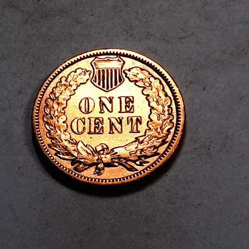 1883 Indian Head Penny Cent ~ Almost Uncirculated (red) ~ 1