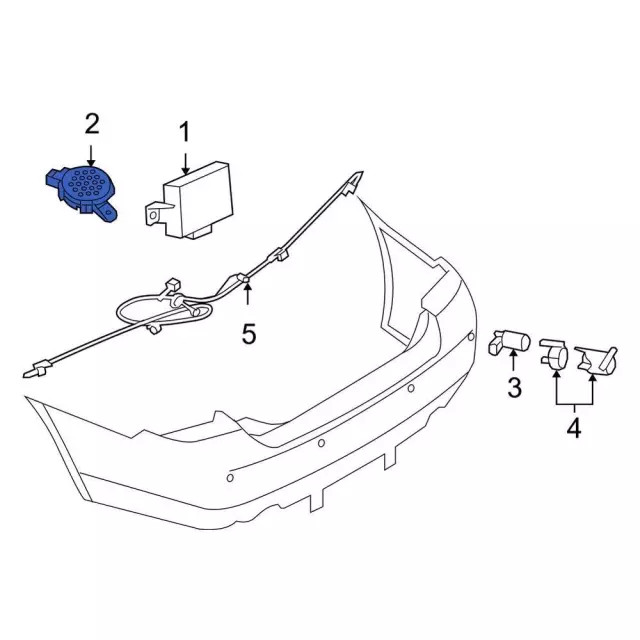 Genuine Ford Parking Aid System Speaker 3F2Z-15K864-BA