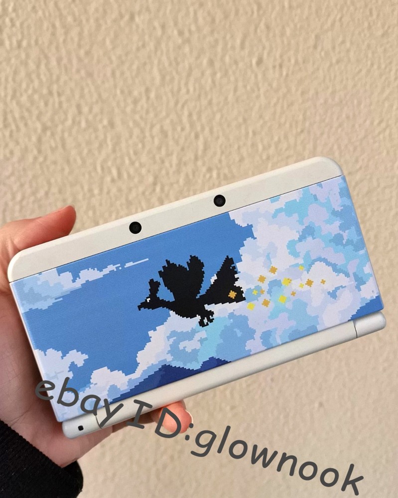 Rare Custom Pixel Art cover Shell for Nintendo series -Handmade DIY Design Case