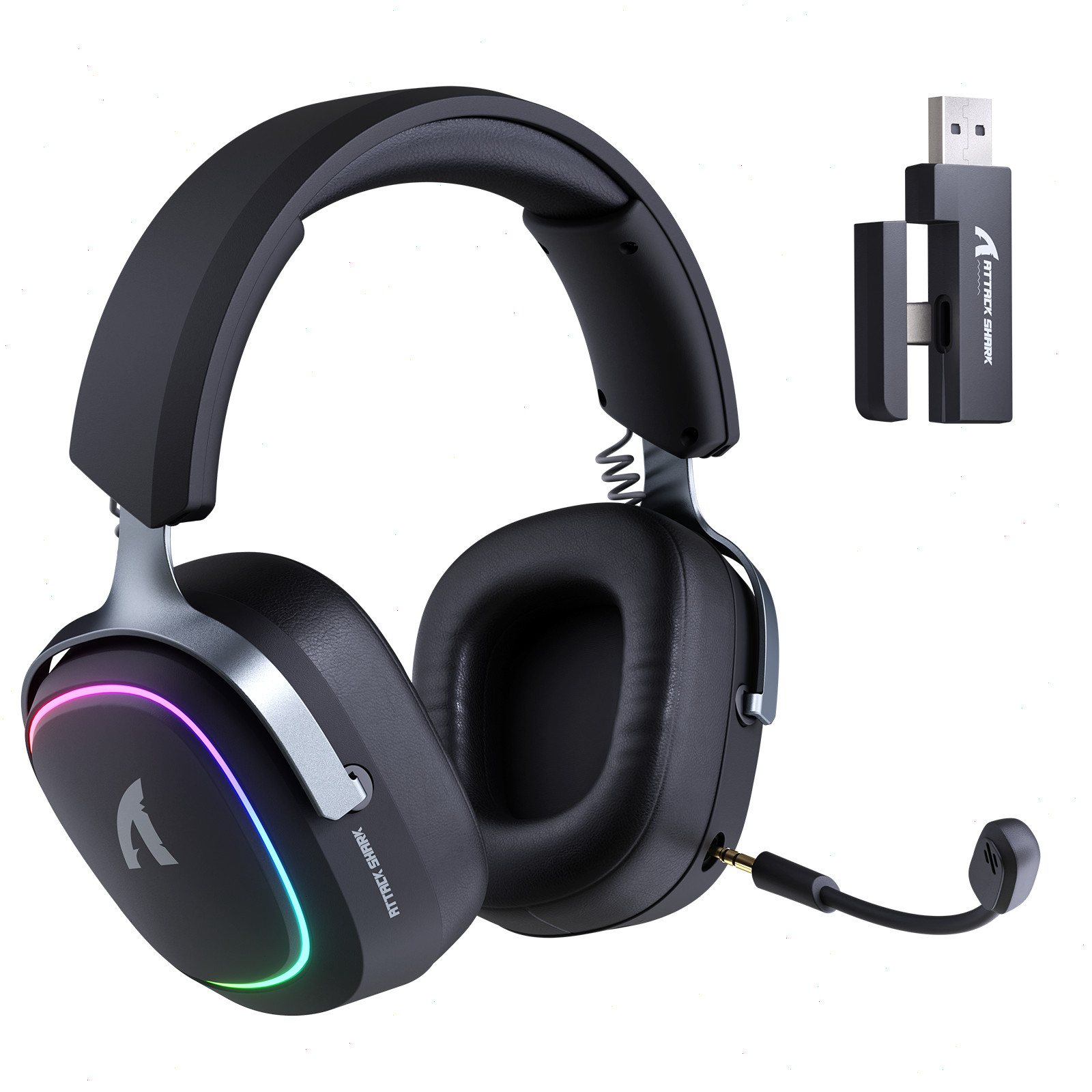 ATTACK SHARK G800 Wireless Gaming Headset Mic 3D Sound for PC/PS/Phone/XBOX