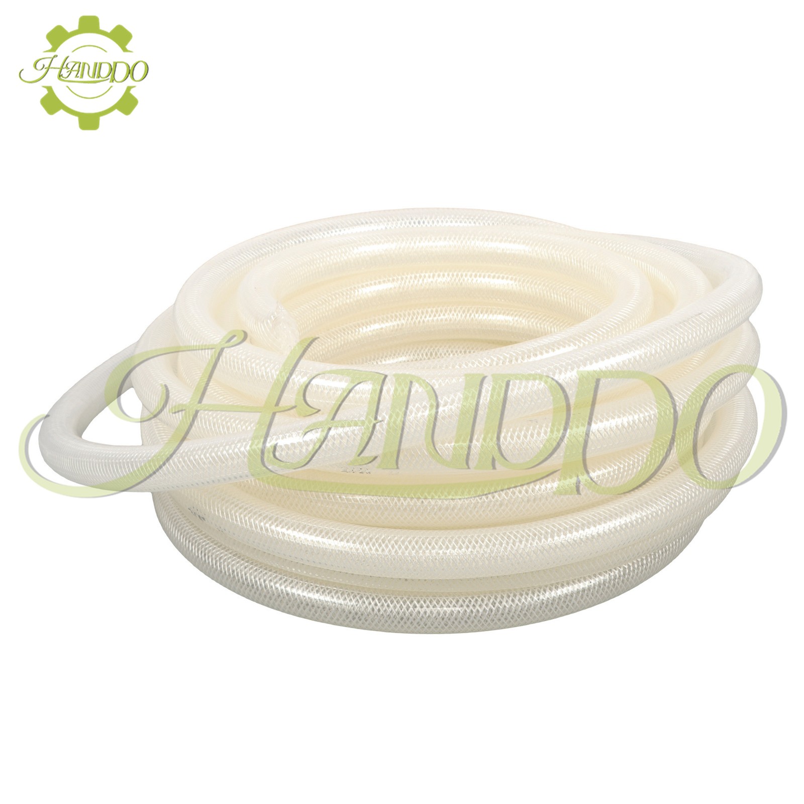 3/4" ID × 1" OD 50ft Clear Braided Hose High Pressure Flexible Reinforce PVC