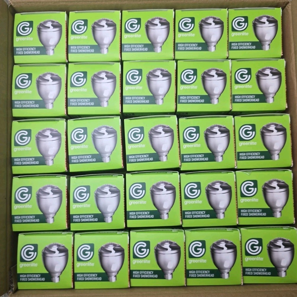 50 Greenlite fixed mount Water Conserving shower heads Chrome