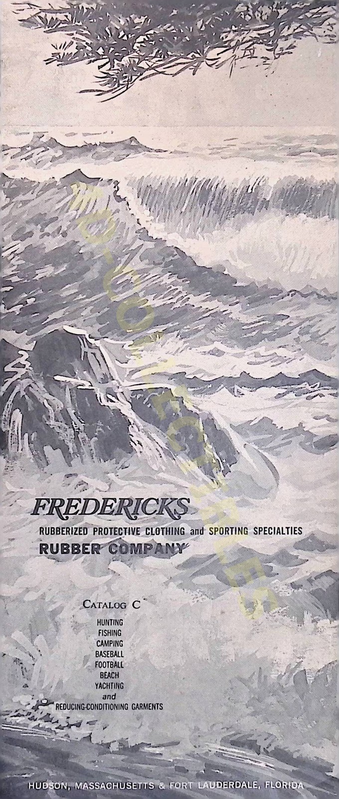 Vintage Fredericks Rubber Company Catalog C Hudson MA