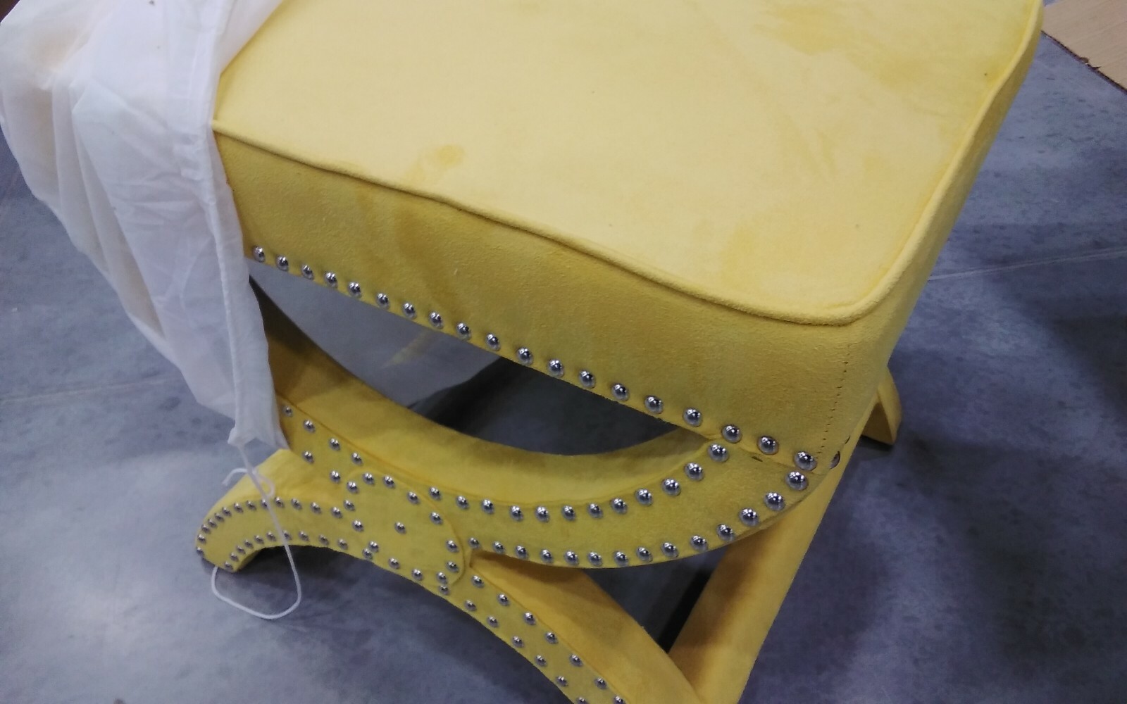 Safavieh Mystic Ottoman Silver Nail Heads, Reduced Price 2172701520 MCR4645E