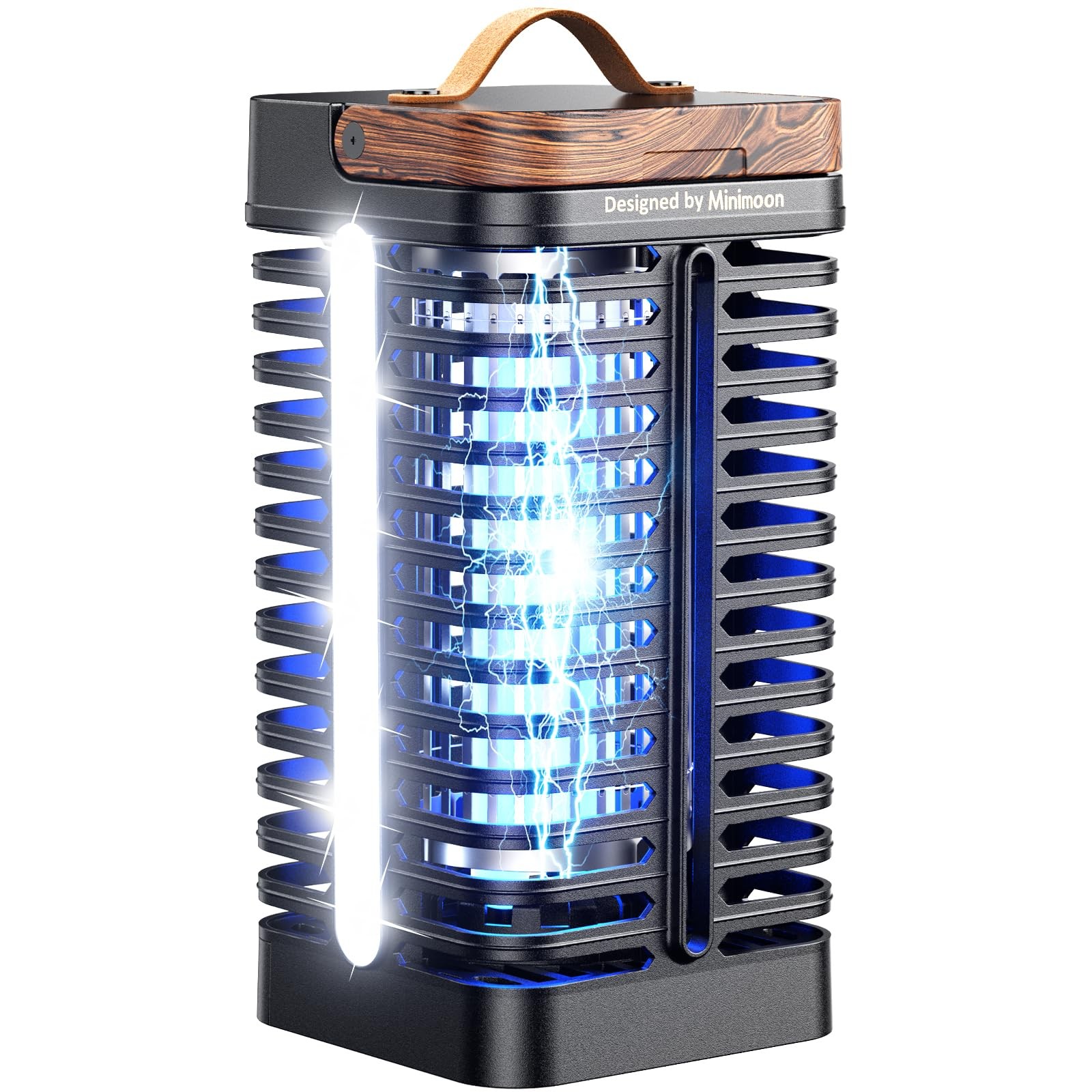 Bug Zapper Outdoor with Dual LED Lights, 15W Mosquito Zapper 4200V Electric Fly