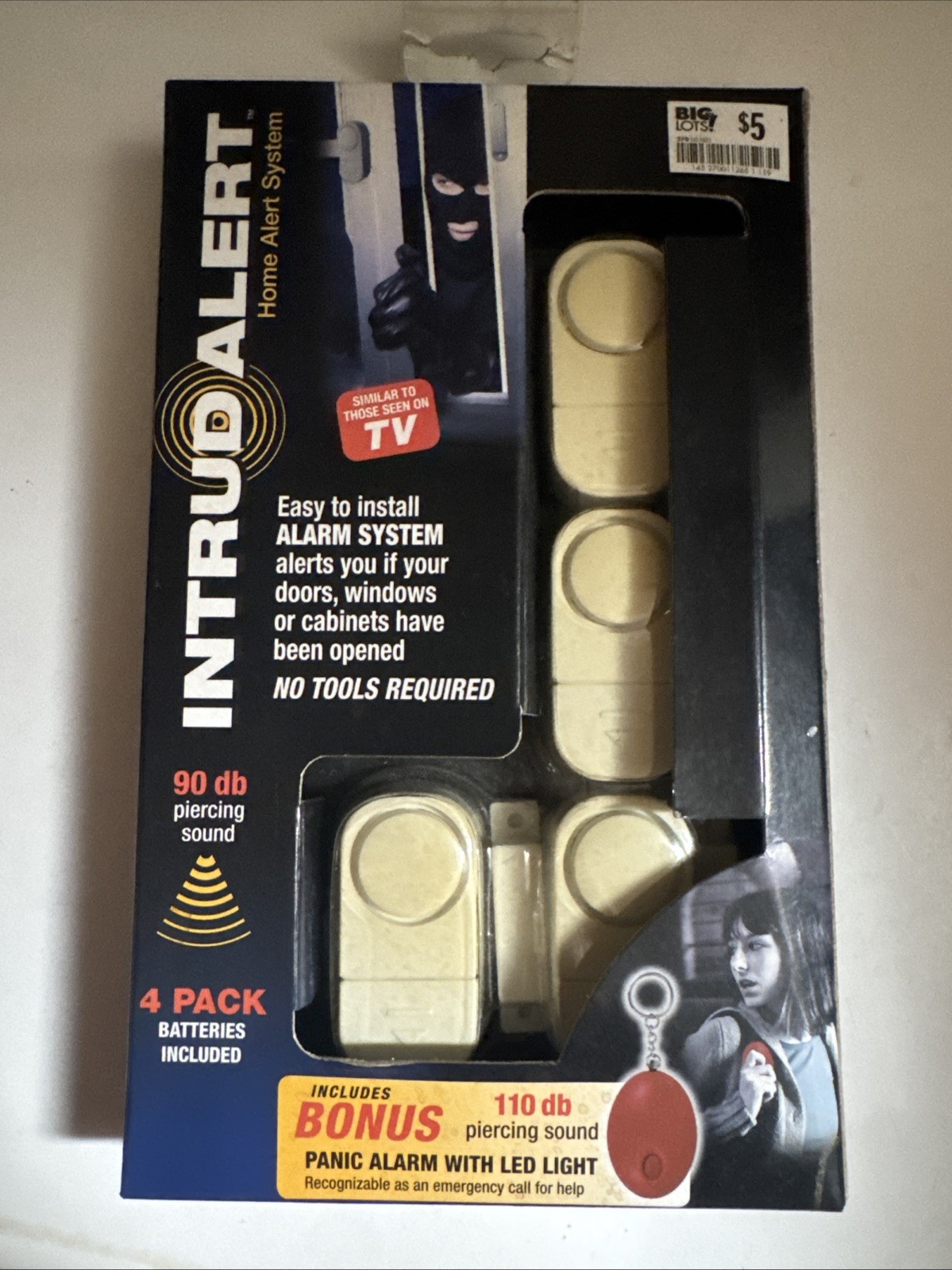 Intruder Alert: Home Alert System 4 Pack Door and Window Alarm System for Home