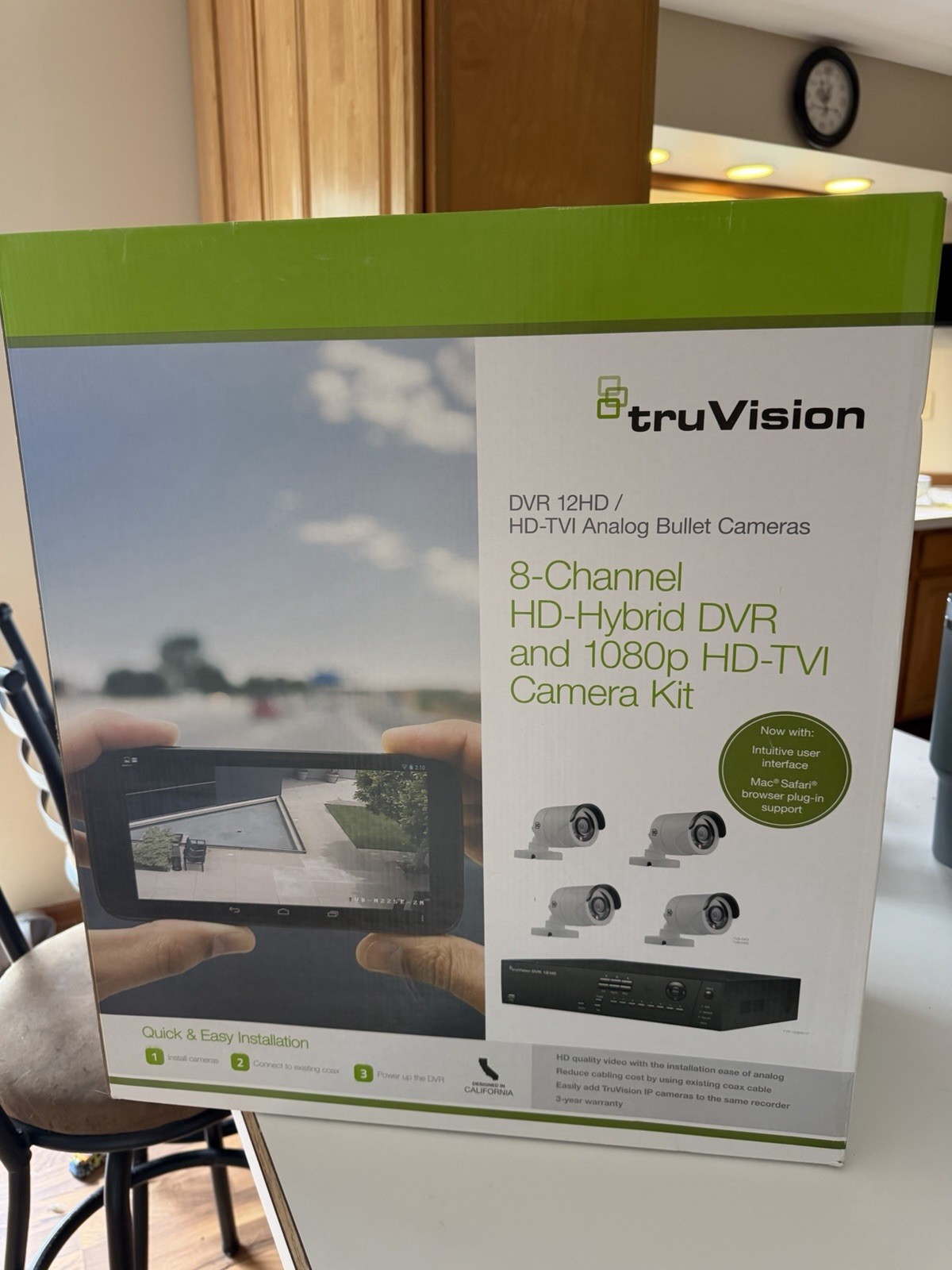 NEW Sealed TruVision TVR-1208HD-KB1 8CH 2TB DVR Security Camera System 1080p