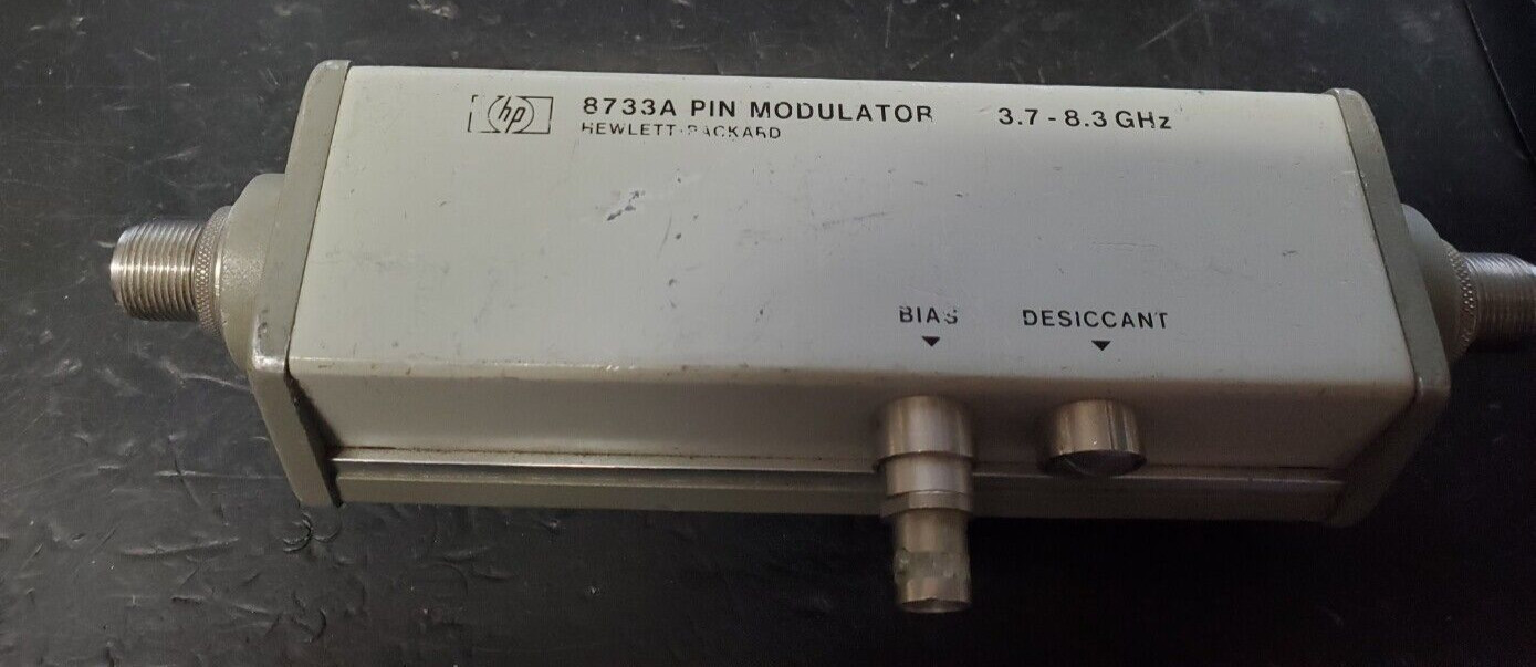 HP 8733A Pin Modulator 3.7 - 8.3 GHz good for AM modulation/pulses sick not dead