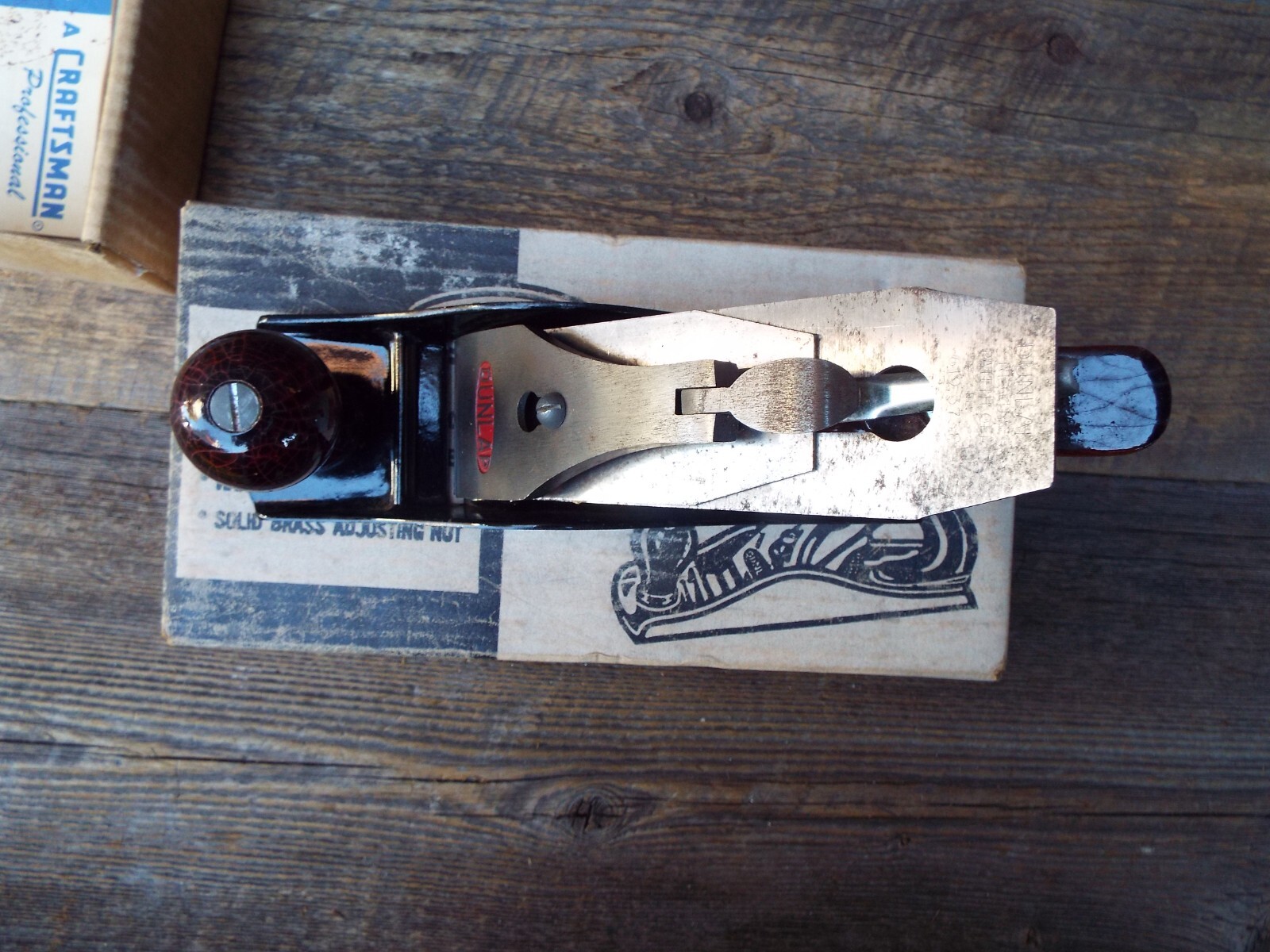 Sears Craftsman Dunlap No. 3738 Smooth Plane w/ Original Box & Paperwork