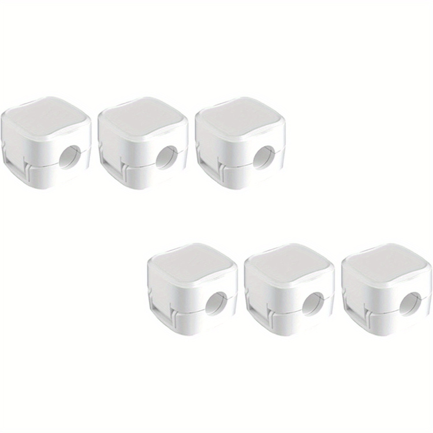6PCS Magnetic White Self-adhesive Wire Organizer Wire Sorting Data Cable Storage