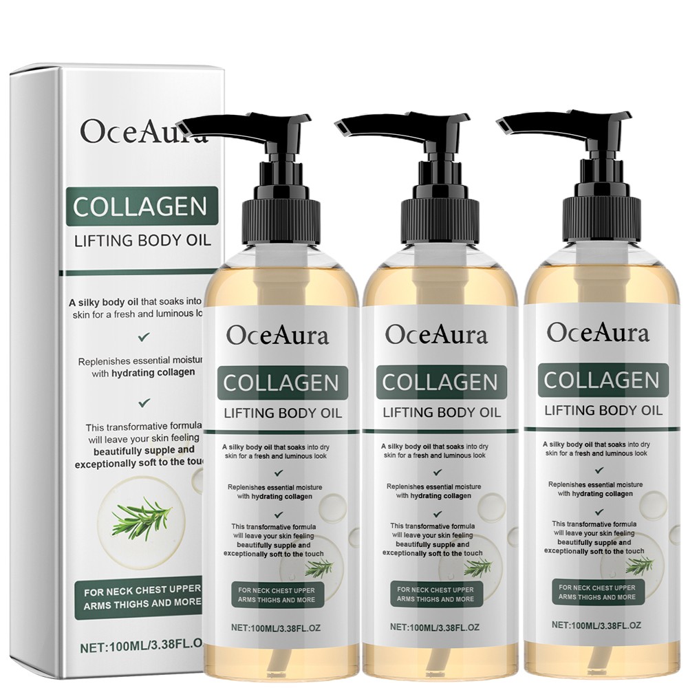 3X 100ml Collagen Firming Body Oil & Lift Body Oil Hydrating for All Skin Types