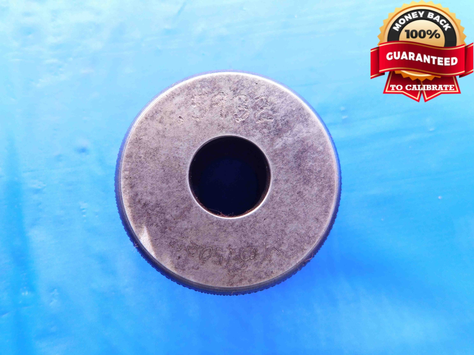 .5932 MASTER PLAIN BORE RING GAGE .5938 -.0006 UNDERSIZE 19/32 15 mm