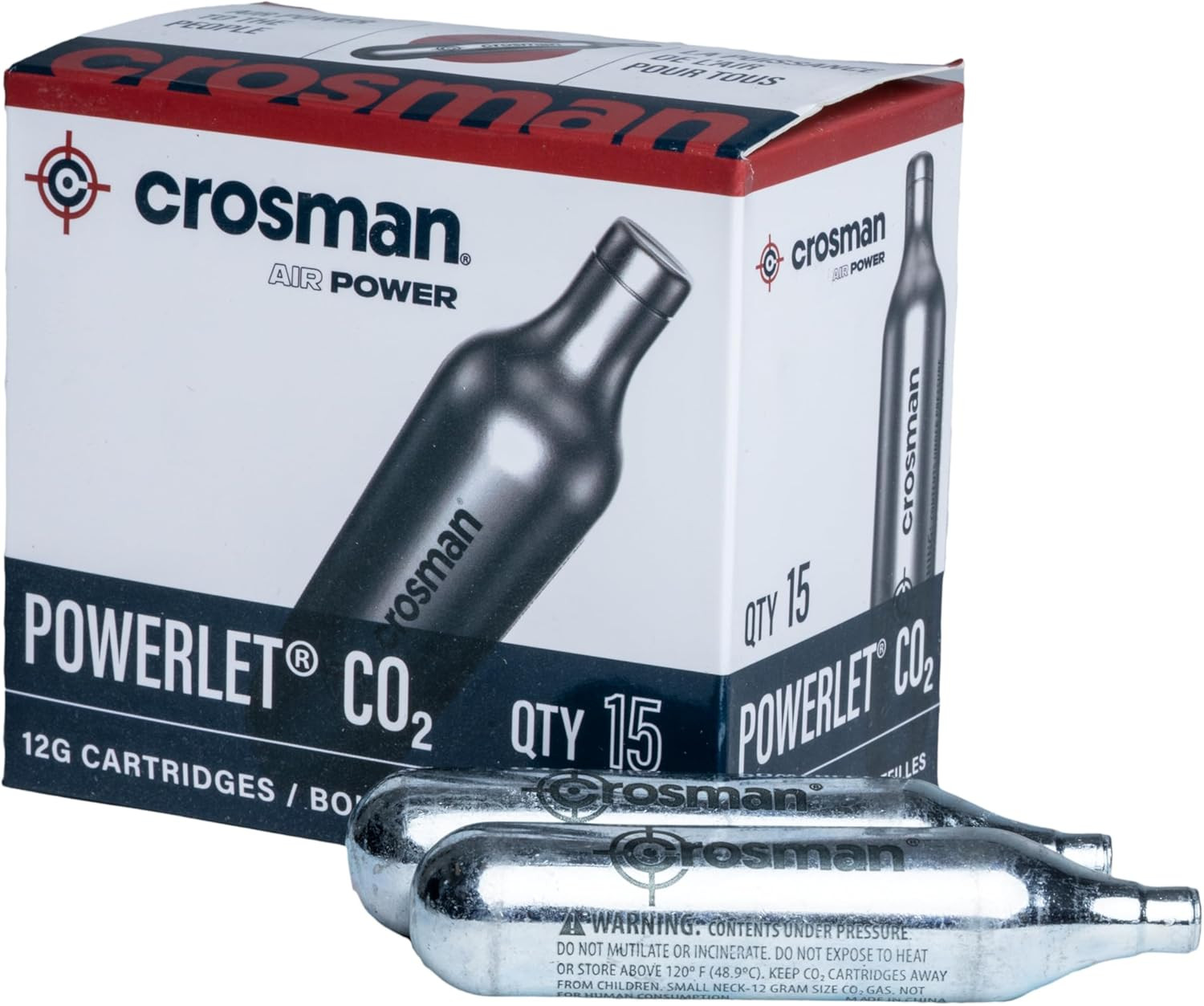 15-Count CO2 Cartridges for Air Rifles and Air Pistols